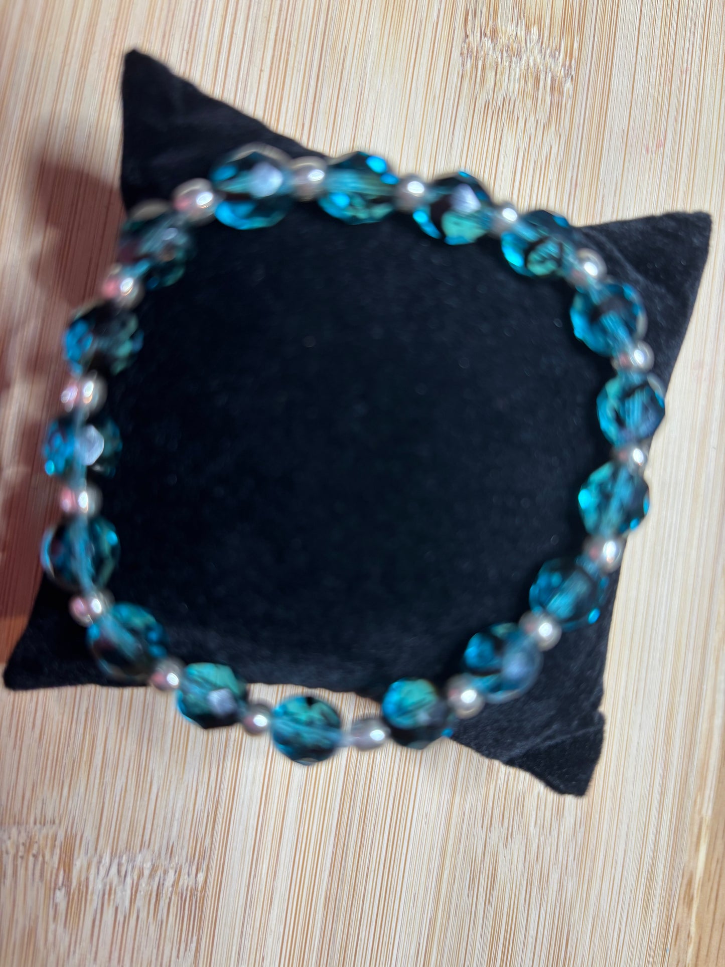 Czech Glass - Darker Stormy Ocean Tones